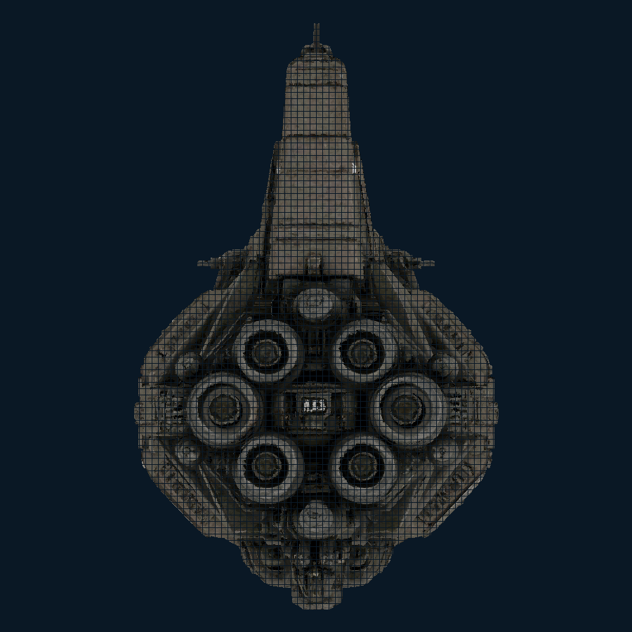 Stormmantle — back model view