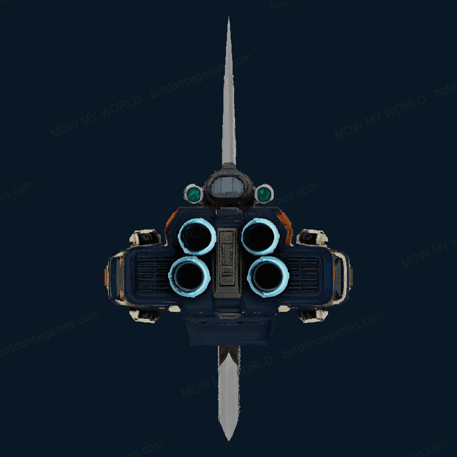 SwiftSpearhead Lancer Destroyer — Rear view