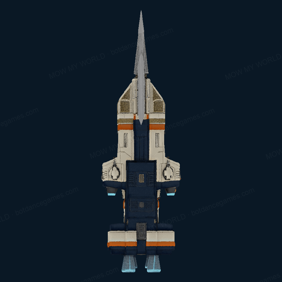 SwiftSpearhead Lancer Destroyer — Bottom view