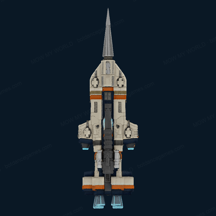 SwiftSpearhead Lancer Destroyer — Top view