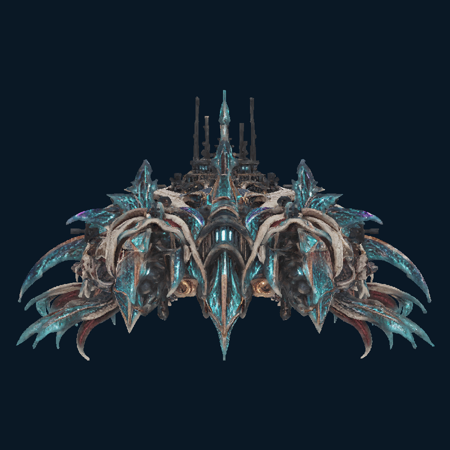Thronemaw Vanguard Surface Interceptor — Rear view