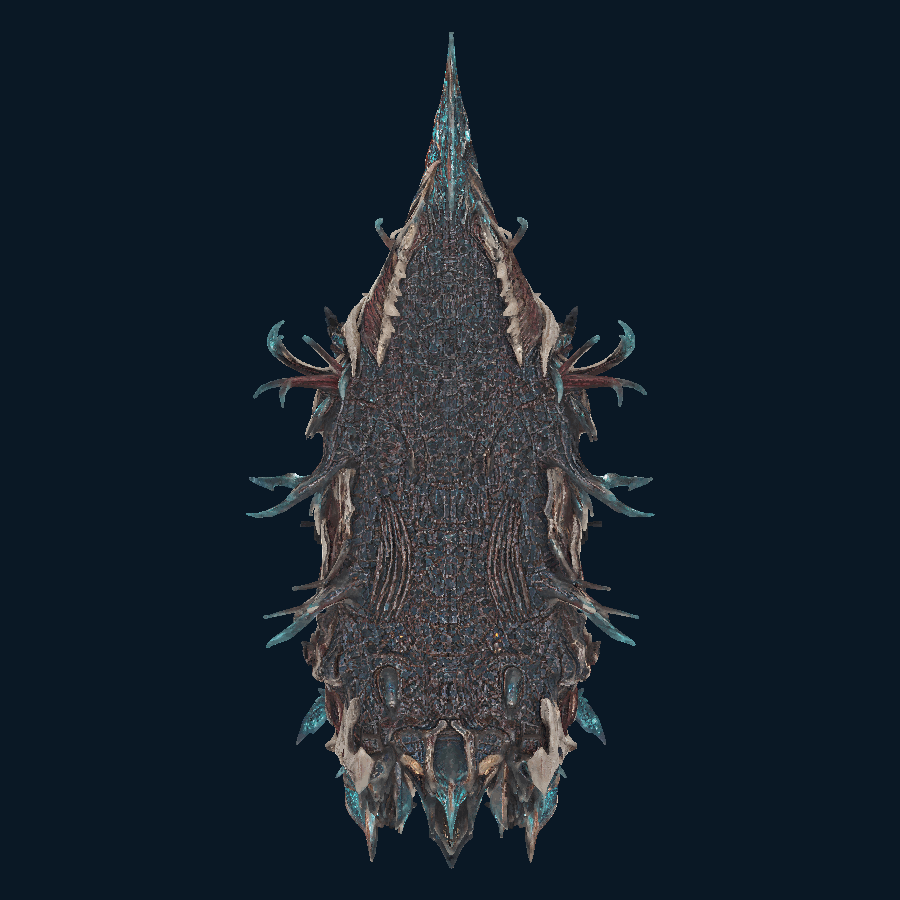 Thronemaw Vanguard Surface Interceptor — Bottom view