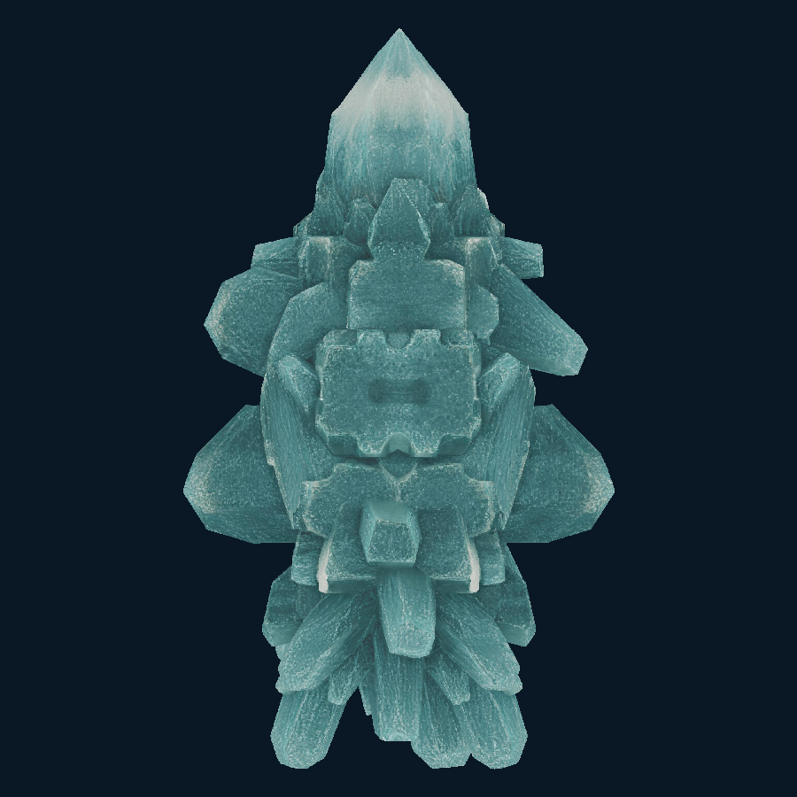 Tideprism Bastion-class Fleet Fortress — Turquoise — bottom view