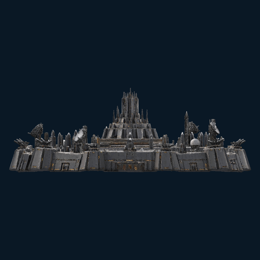 Valcorisun Strategic Defense Megabase — Rear view