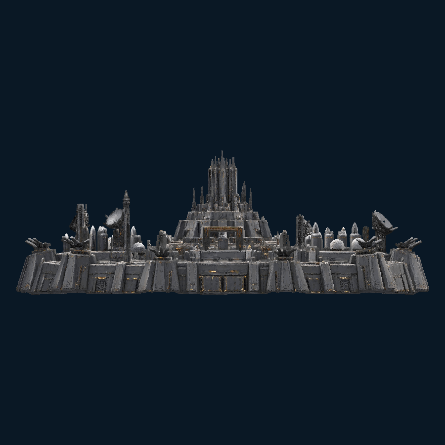 Valcorisun Strategic Defense Megabase — Front view