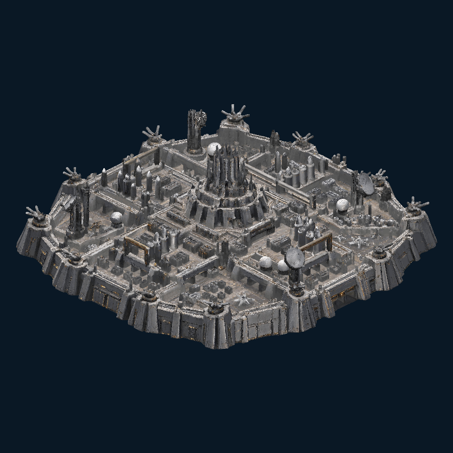 Valcorisun Strategic Defense Megabase model overview
