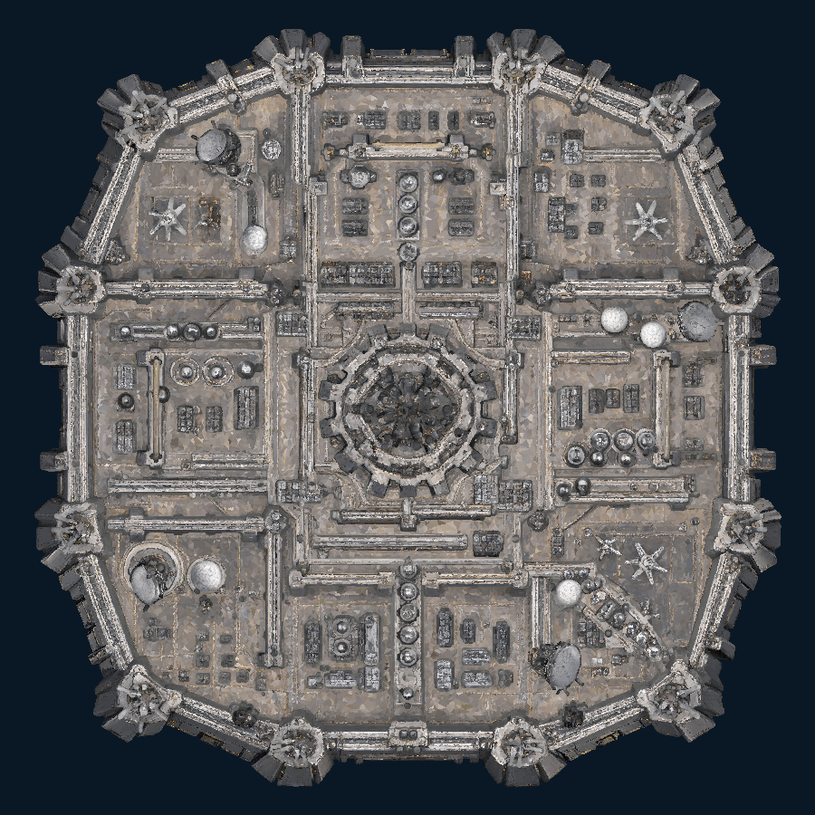 Valcorisun Strategic Defense Megabase — Top view