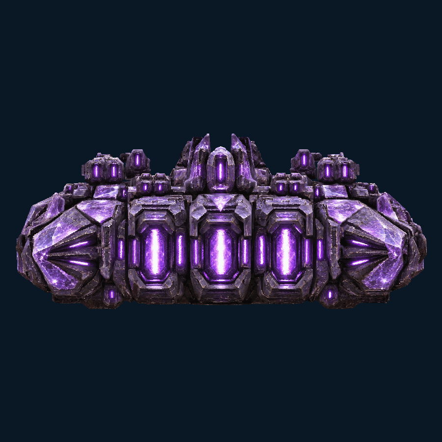 Violetcell Ground Bastion — back model view
