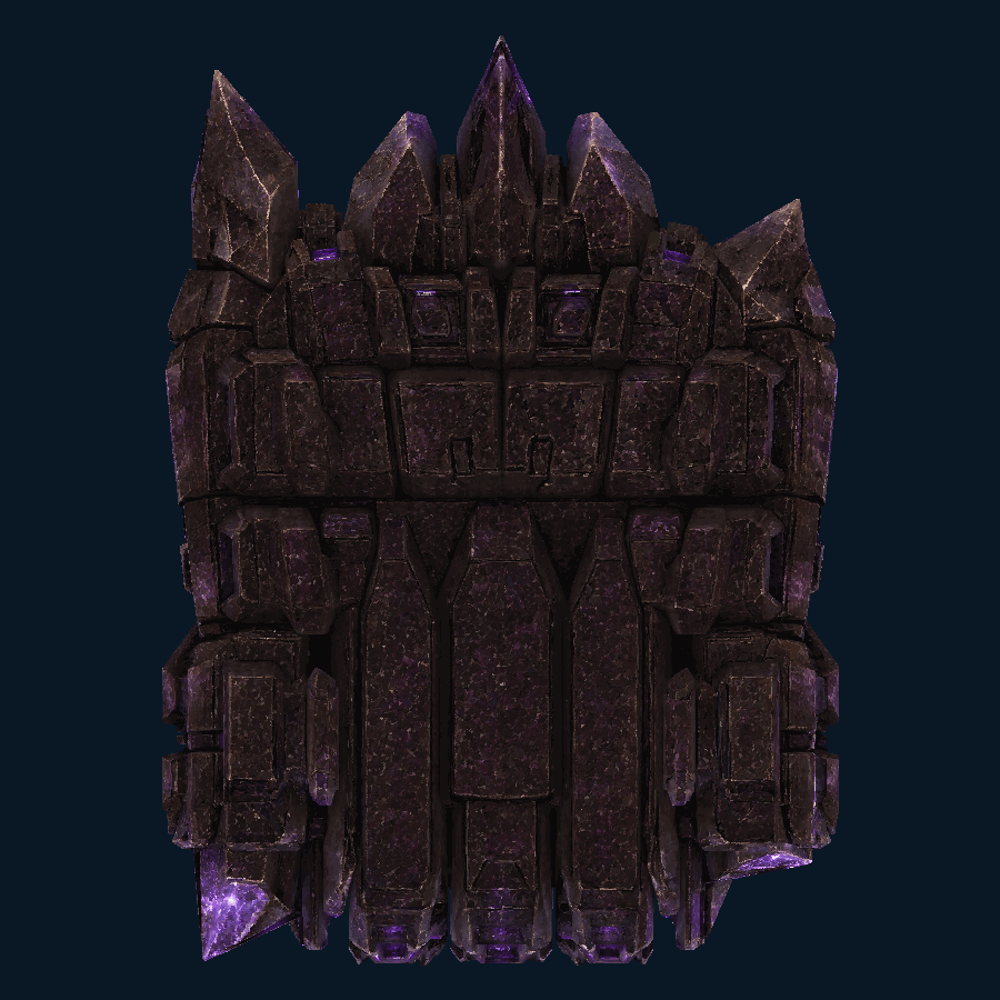 Violetcell Ground Bastion — bottom model view