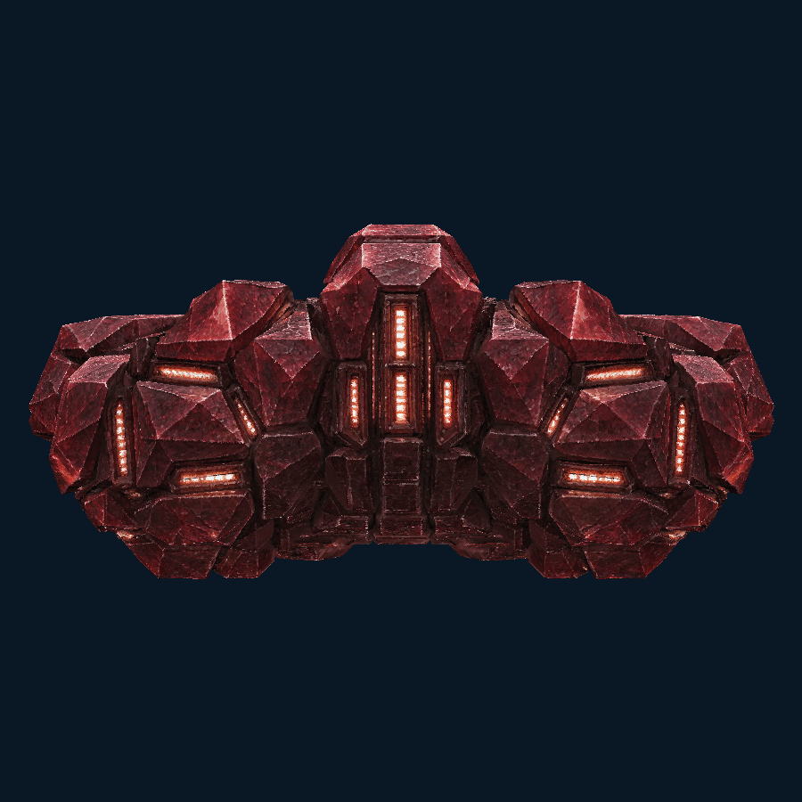 Winefacet Descent-class Landing Ship — Back view