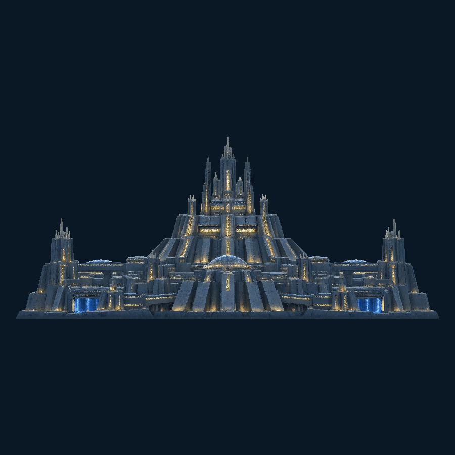 Zaegis Abyss Naval Megacomplex — Rear view