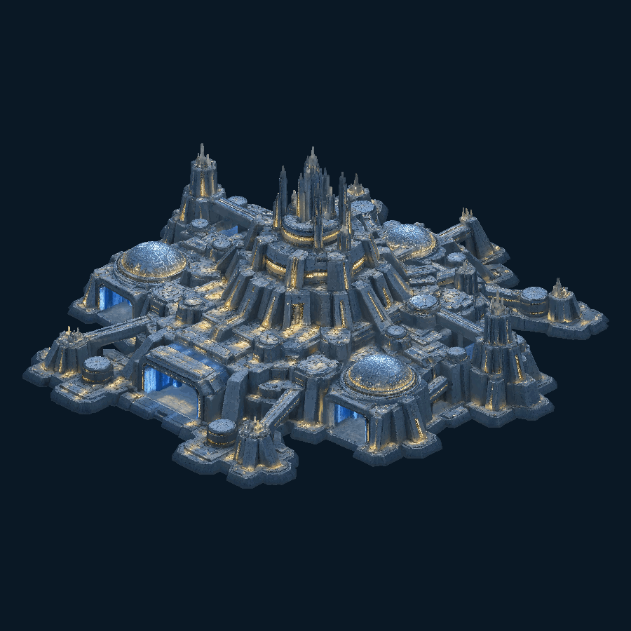 Zaegis Abyss Naval Megacomplex model overview