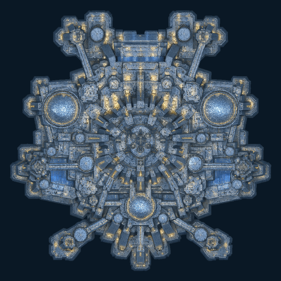 Zaegis Abyss Naval Megacomplex — Top view